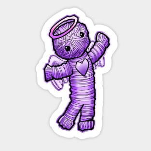 cute purple love angel Sticker